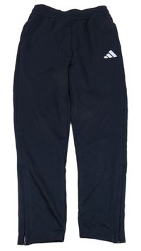 Tmavomodré sportovní tepláky Adidas