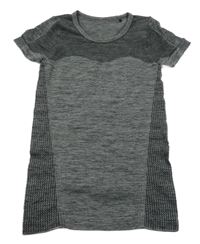 Tmavosivé melírované spodné tričko
