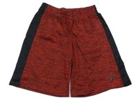 Červeno.-černé žíhané sportovní kraťasy Reebok