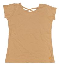 Svetlooranžové tričko so zkříženými zády Yigga