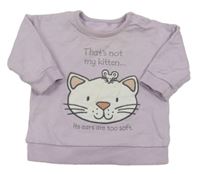 Lila mikina s mačkou George