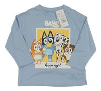 Nové - Světlemodré triko s Bluey 