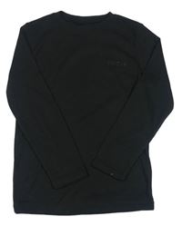 Čierne rebrované spodné tričko s logom Tog24