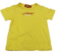 Žlté tričko s logom S. Oliver