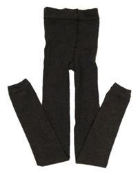 Tmavosivé úpletové legíny H&M