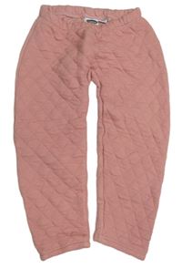 Ružové prešívané zateplené tepláky Lily & Dan