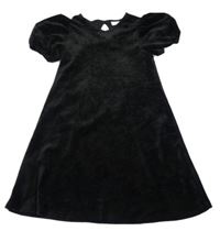 Čierne zamatové šaty Matalan