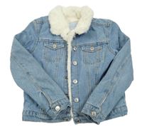 Modrá riflová zateplená bunda Primark