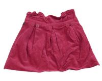 Fuchsiová sametovo/riflová sukňa Okaidi