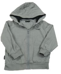 Sivá prepínaci mikina s kapucňou Bekkin