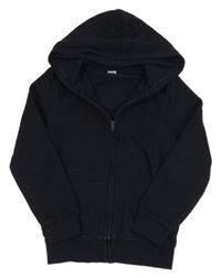 Čierna prepínaci mikina s kapucňou Tu