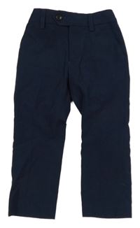 Tmavomodré společenské kalhoty Next