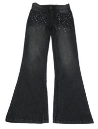 Tmavošedé flare rifle s kamínky zhn. Y.F.K.