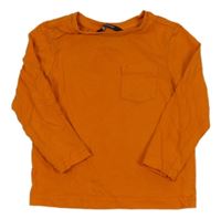 Oranžové triko s kapsou George