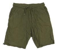 Khaki teplákové kraťasy H&M