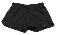 Čierne športové funkčné kraťasy Domyos