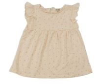 Světlerůžová kytičkovaná tunika s volánky Kiabi 