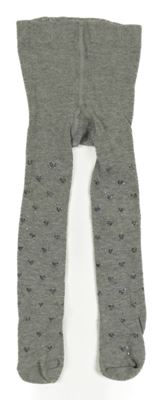 Šedé punčocháče se srdíčky 