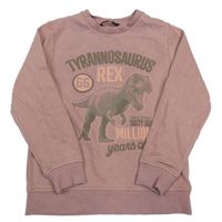 Staroružová mikina s dinosaurom George