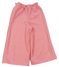 Ružové vzorované culottes nohavice George