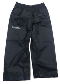Čierne šušťákové nepromokavé outdoorové nohavice s logom REGATTA