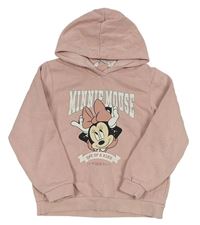 Pudrová mikina s Minnie a kapucňou H&M