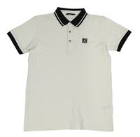Bílo-černé polo tričko s nášivkou George