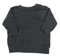 Tmavosivá oversize mikina s vreckom Next