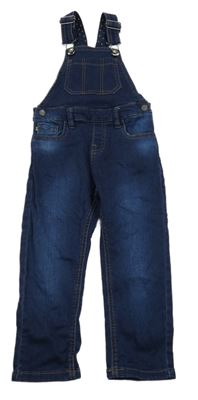 Tmavomodré teplákové riflové laclové kalhoty mayoral