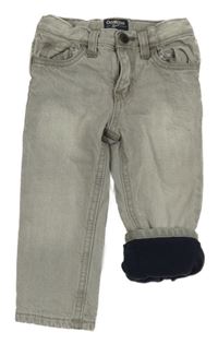 Svetlosivé podšité rifle OshKosh