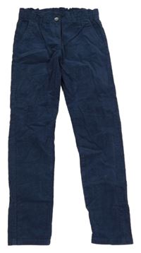 Tmavomodré paper bag manšestráky alive