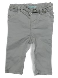 Světlešedé skinny rifle s páskem OBaïBi