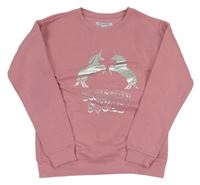 Ružová tepláková mikina s jednorožcami PRIMARK