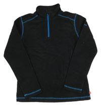 Čierna fleecová funkčná mikina ROSSI