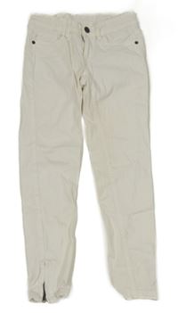 Biele skinny crop rifle Y.F.K.