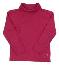 Malinový rolák so srdíčkem z kamínků YD