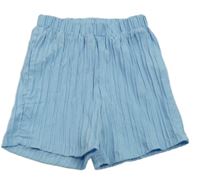 Modré rebrované kraťasy SHEIN