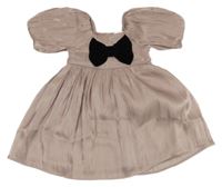 Pudrové slavnostní šaty s mašlí PRIMARK