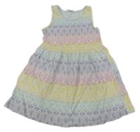 Farebné vzorované šaty H&M