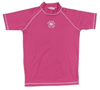 Ružové Uv tričko s nápismi