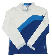 Bielo-modré polo tričko Jacadi