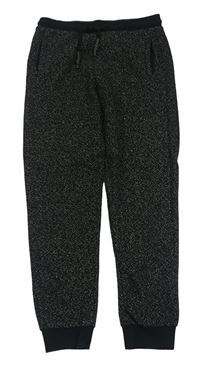 Černé melírované tepláky River Island