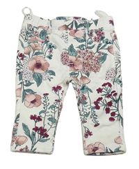 Biele kvetované tregíny H&M