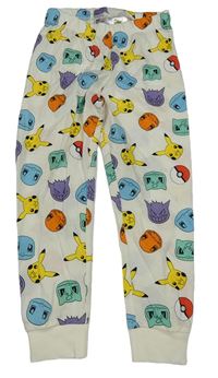 Smetanové pyžamové kalhoty s Pokémony H&M