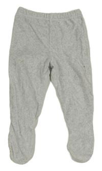 Světlešedé melírované sametové polodupky M&S