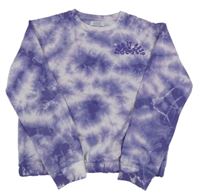 Fialovo-lila batikovaná mikina s motýlem Primark