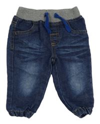 Modré cuff rifle s úpletovým pasom C&A