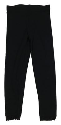 Černé legíny s krajkou George