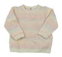 Smetanovo-farebný melírovaný sveter Primark