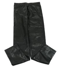 Černé koženkové legíny H&M